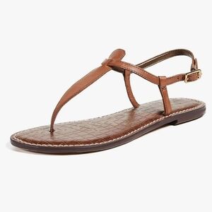 Sam Edelman Womens Gigi Thong Leather Sandals Flats shoes sz 7.5M